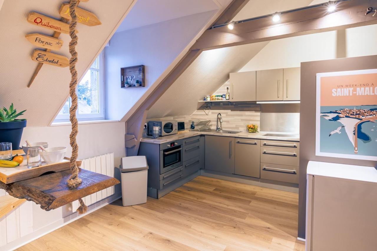 Le Petit Melorien Apartman Saint-Méloir-des-Ondes Kültér fotó